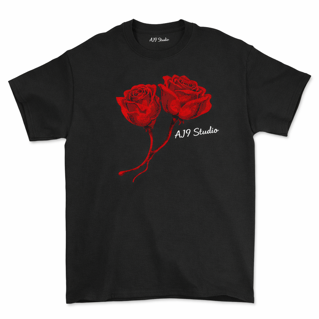 “Red Roses Black t-shirt”